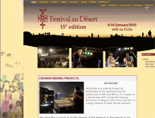 Tablet Screenshot of festival-au-desert.org